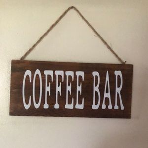 Coffee bar sign